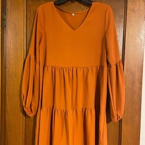 Women’s orange dress